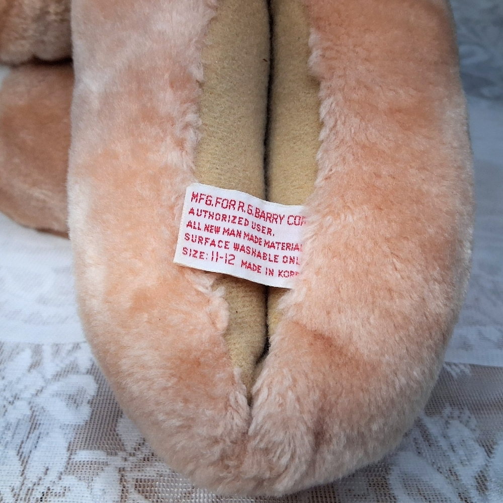 Vintage 1984 Care Bears Slippers Tenderheart Bear - Picture 11 of 14